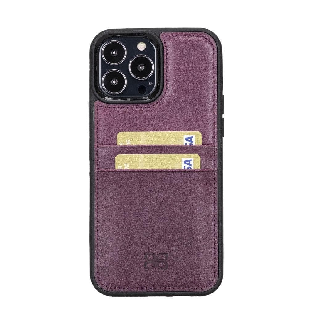 Flexible Leather Back Cover with Card Holder for iPhone 13 Series Bouletta LTD