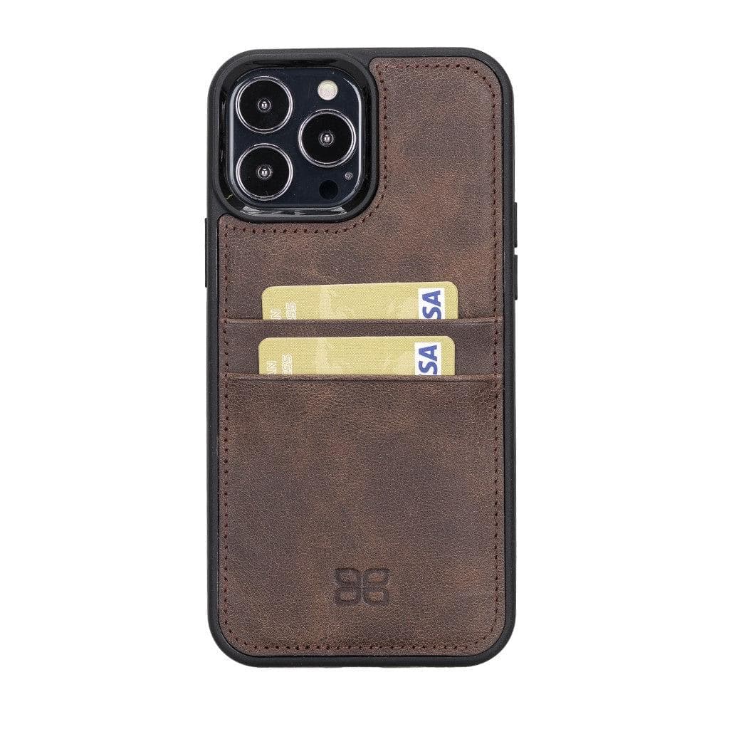 Flexible Leather Back Cover with Card Holder for iPhone 13 Series Bouletta LTD