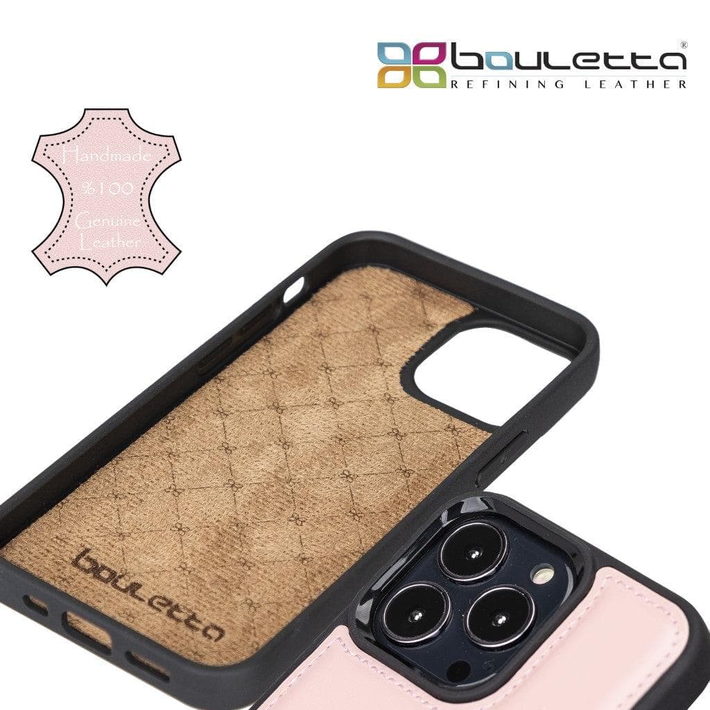 Flexible Leather Back Cover with Card Holder for iPhone 13 Series Bouletta LTD