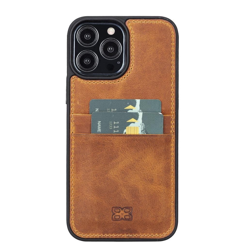 Flexible Leather Back Cover with Card Holder for iPhone 13 Series Bouletta LTD