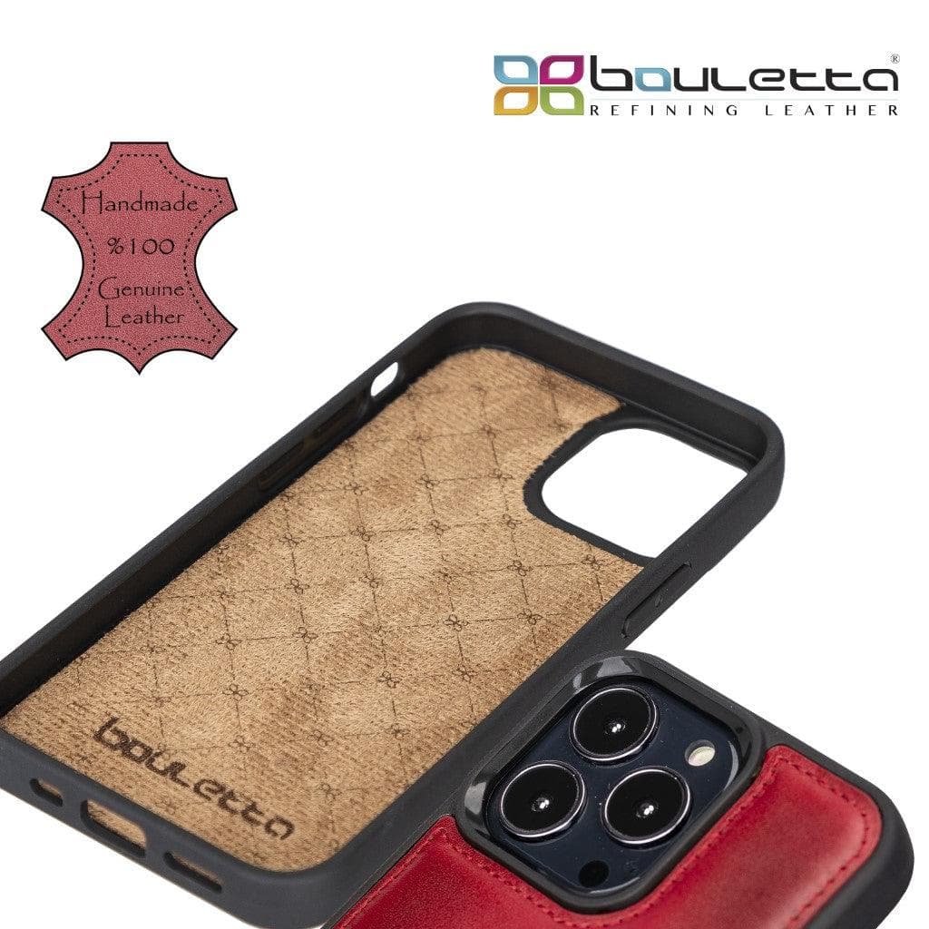 Flexible Leather Back Cover with Card Holder for iPhone 13 Series Bouletta LTD