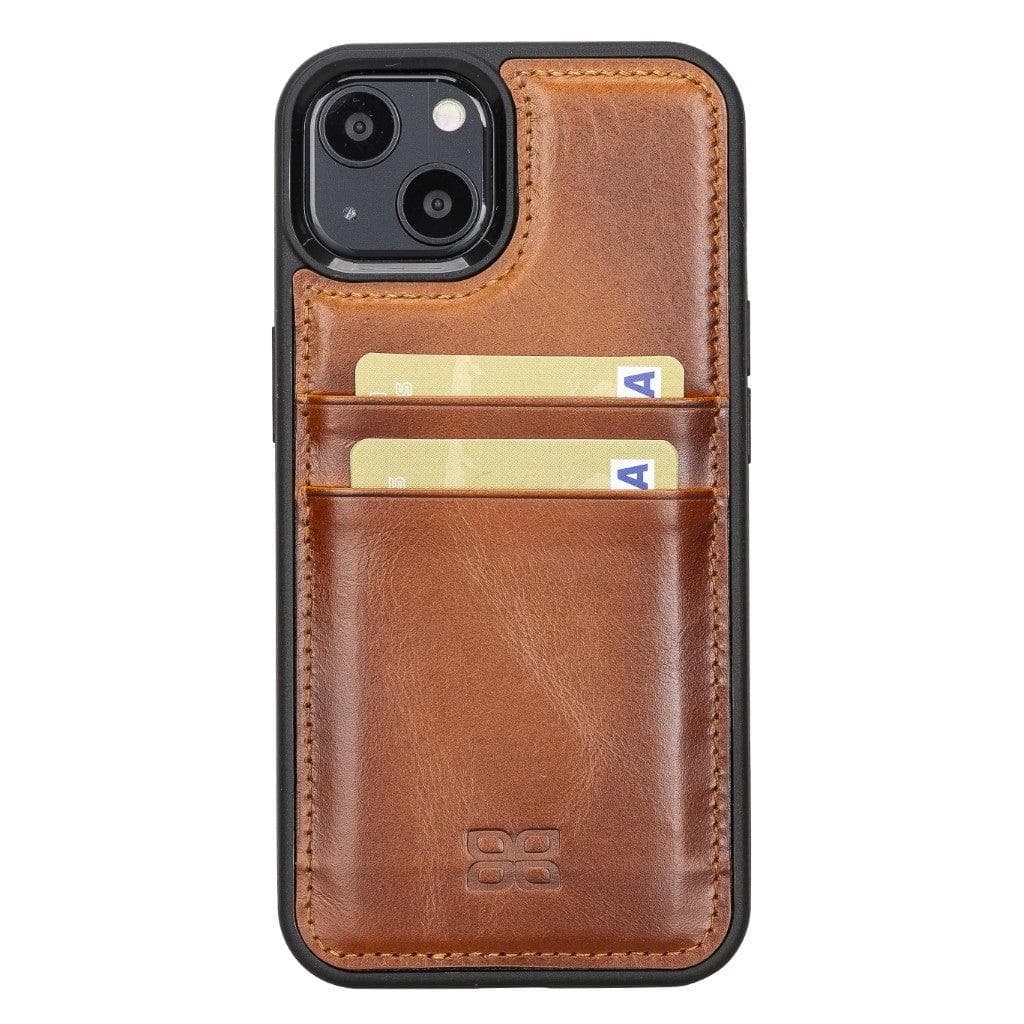 Flexible Leather Back Cover with Card Holder for iPhone 13 Series Bouletta LTD