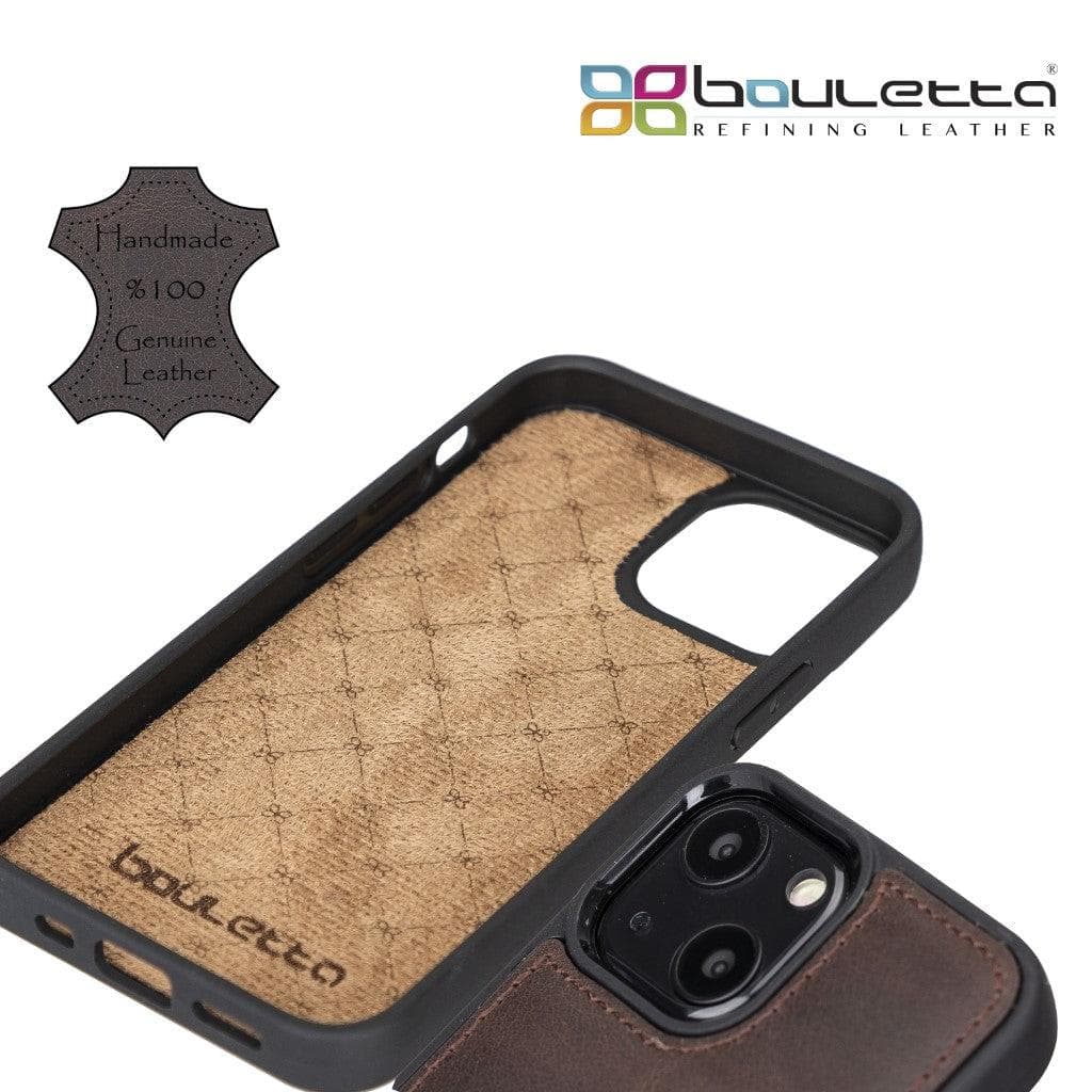 Flexible Leather Back Cover with Card Holder for iPhone 13 Series Bouletta LTD