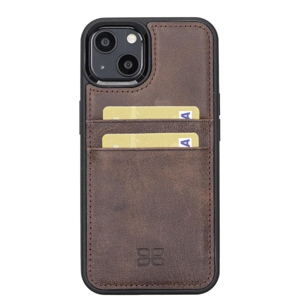 Flexible Leather Back Cover with Card Holder for iPhone 13 Series Bouletta LTD