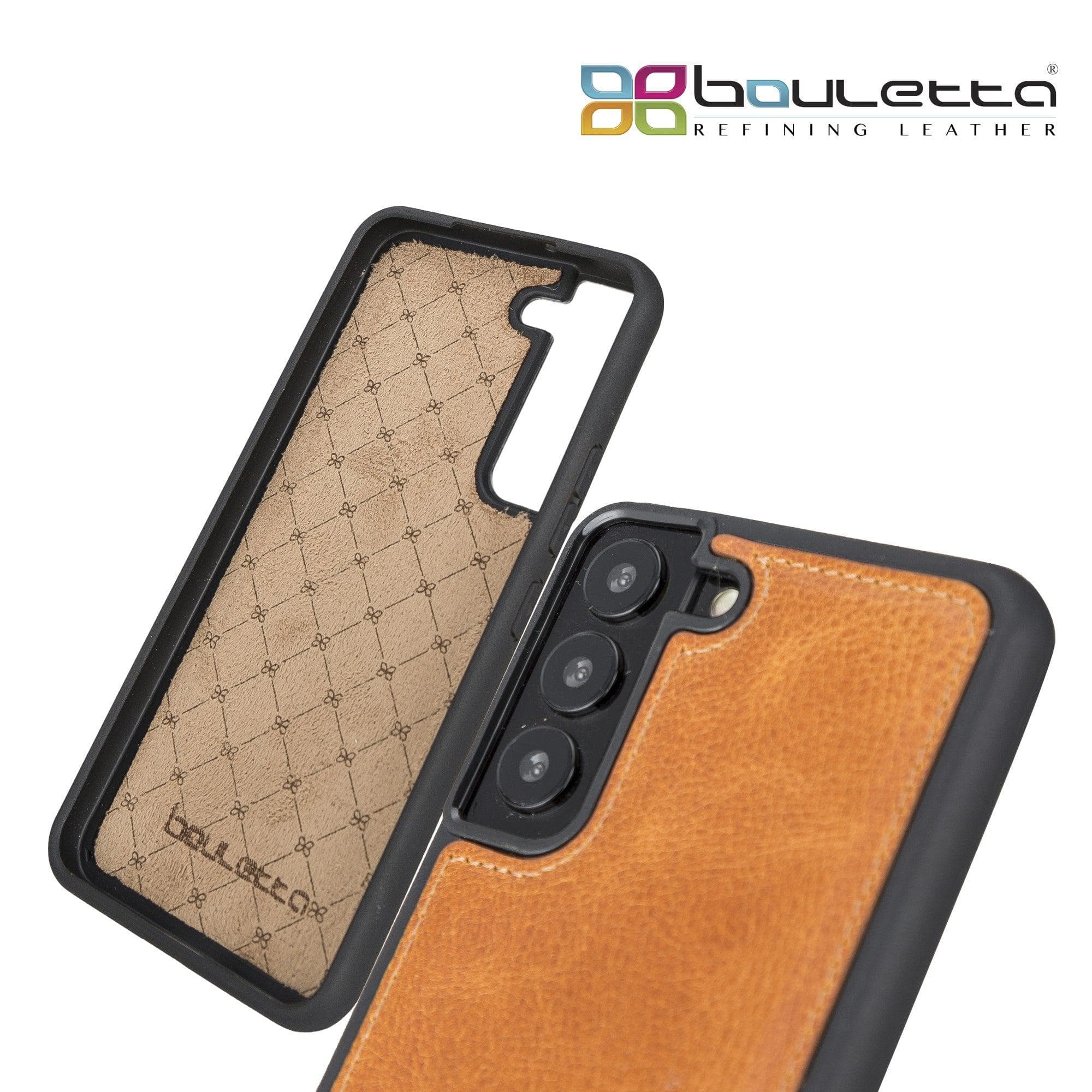 Samsung Galaxy S22 Series Genuine Leather Slim Back Cover Case Bouletta LTD